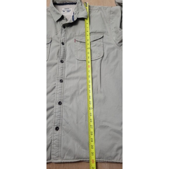 NEW! Levis Khaki Jacket Serpa Fleece Lined Mens Size 2XL Long Sleeve NWOT - Picture 11 of 12